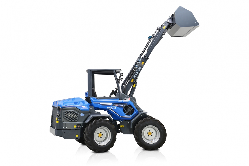 series 11 with mechanical arm and bucket from the right side