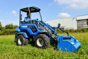 mini loader EZ series with flail mower