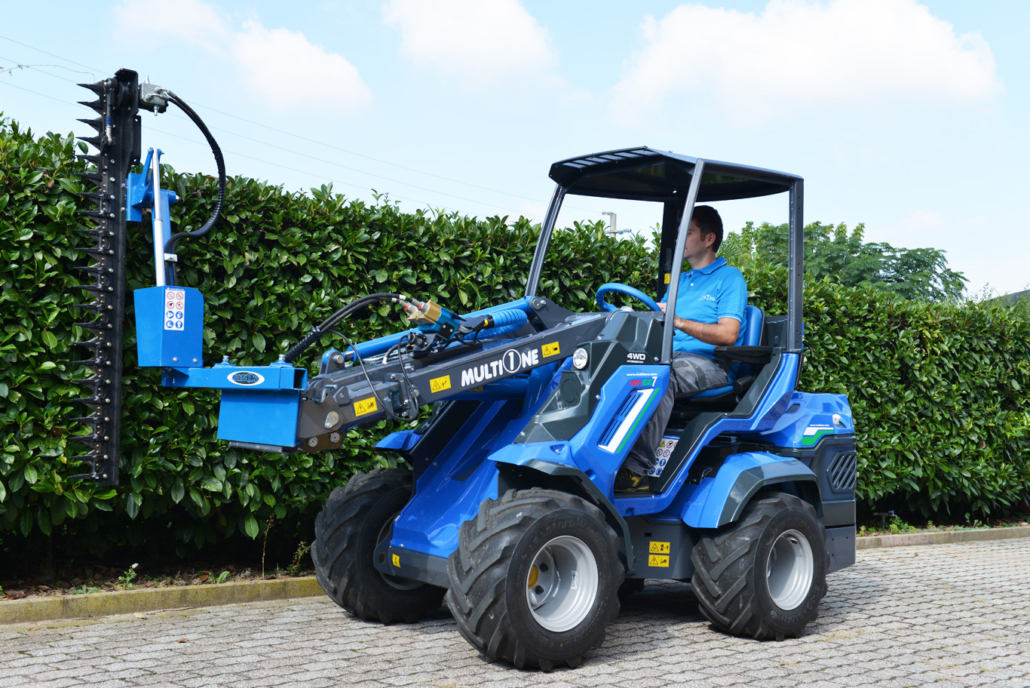 mini loader EZ series with hedge cutter