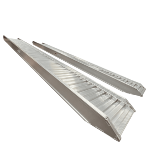 two aluminium ramps