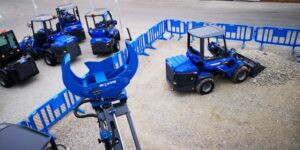 machinery fleet from above