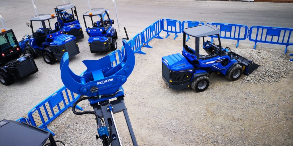 machinery fleet from above