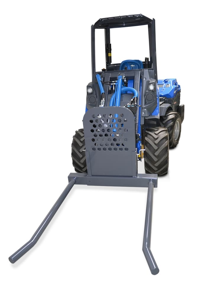 bale handler, front view