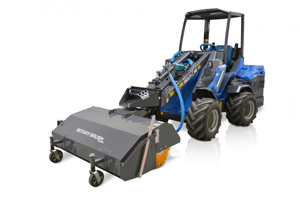 sweeper with collector full view from left side