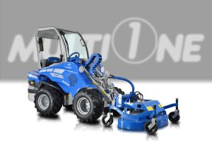 multione lawn mower full view from right side