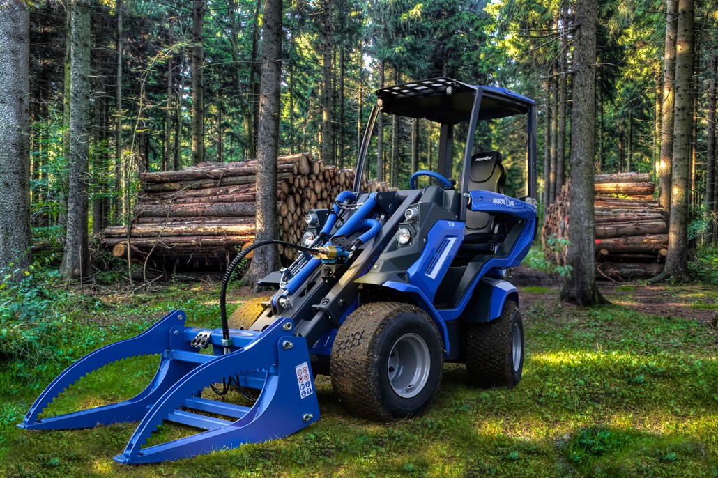 high volume bucket full view in a forest