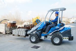 pallet fork moving stones