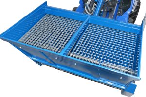 self loading salt spreader upper view