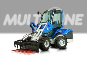 silage fork on a mini articulated loader