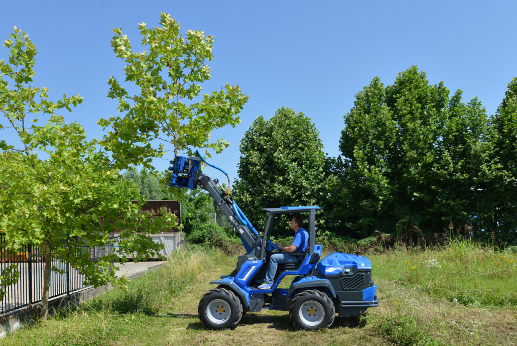 tree shear cutting tree branches
