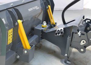 detail of the arm of a snow blade