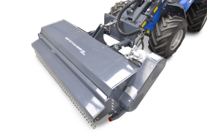 flail mower with side shift viewed from above