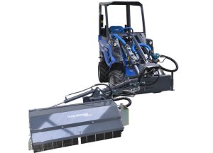 flail mower with side shift front view