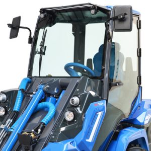 glass fully enclosed cab