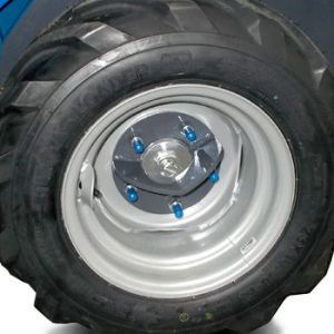 tie down bracket on wheel hub