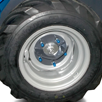 tie down bracket on wheel hub