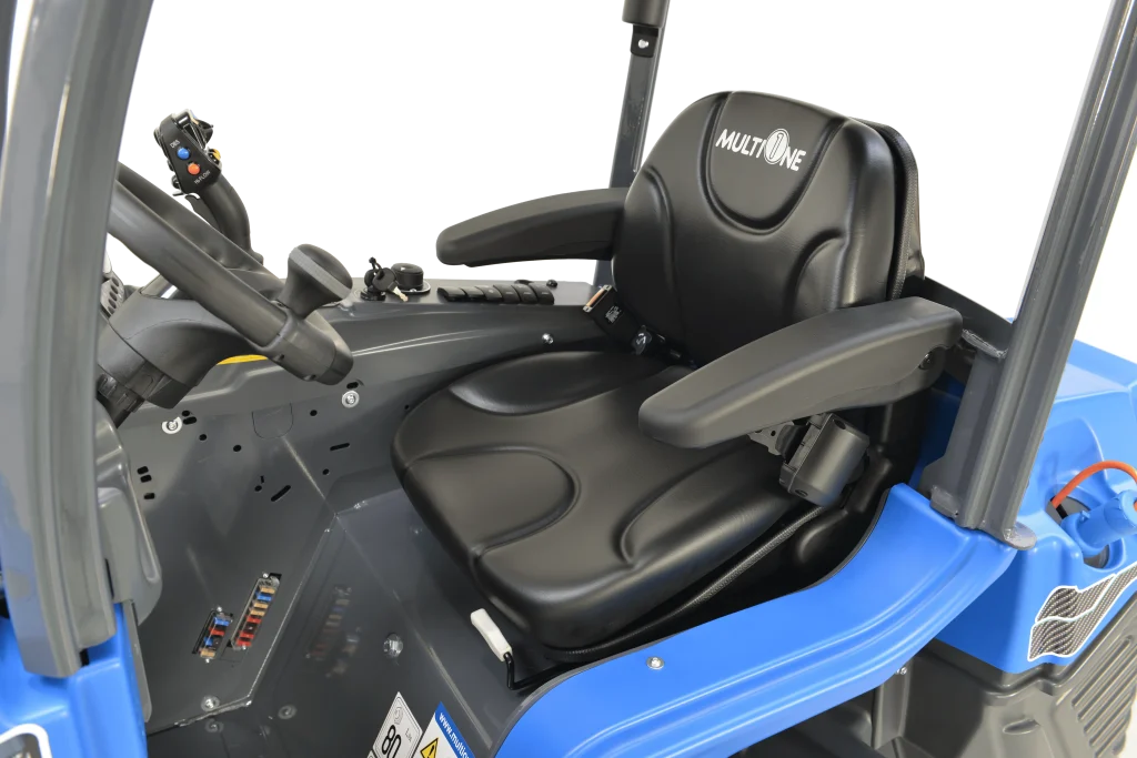 Ergonomic fully adjustable suspension heated seat