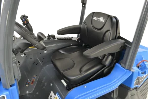 Ergonomic fully adjustable suspension heated seat